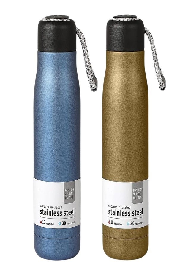 RFV1 Vacuum Insulated Water Bottle (Packof2) Double Wall Leak Proof Sports Water Bottle, BPA Free Water Bottle, Insulation for Long-Lasting Refreshment, 700 ML (Random Colour) - Image 1